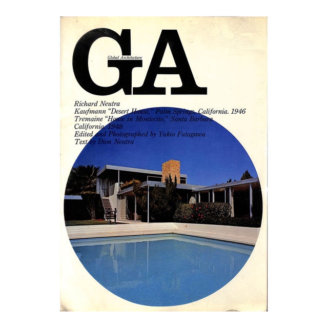 "Global Architecture 8: Richard Neutra - Kaufmann "Desert House" & Tremaine House" 1971 Neutra, Dion For Sale