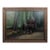 Late 20th Century Monumental Green Equestrian Horse Carriage Oil Painting Ornate Gilt Frame Scott Duncan For Sale