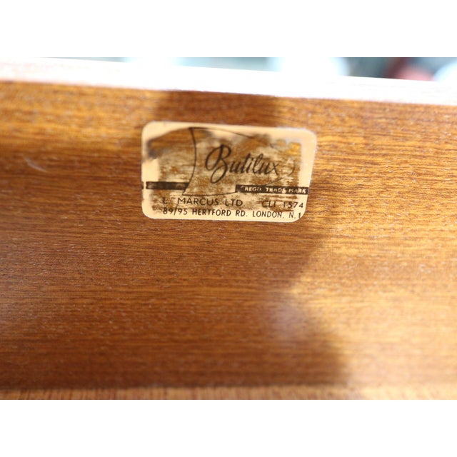 Mid Century Modern Vintage Teak Vanity Dresser by Butilux Danish Style For Sale - Image 9 of 9