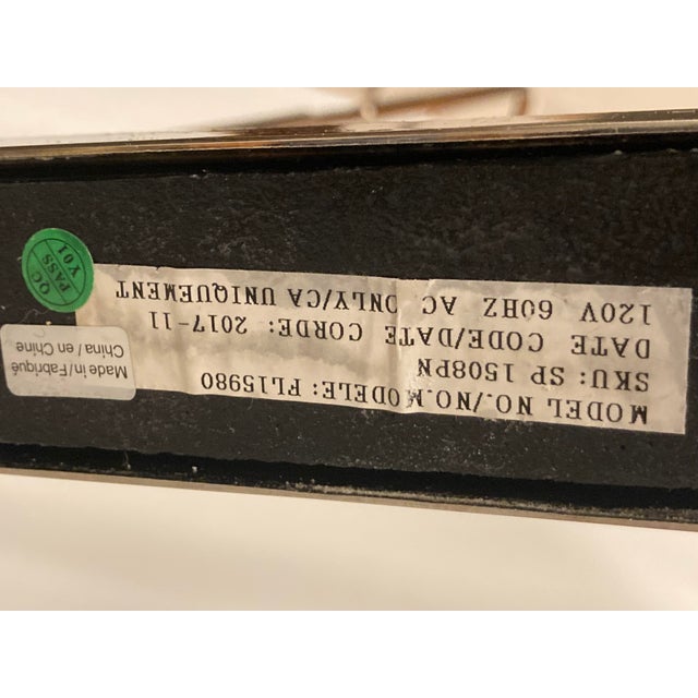 Silver Pre-Owned William Pharmacy Floor Lamp by J Randall Powers for Visual Comfort in Polished Nickel For Sale - Image 8 of 10