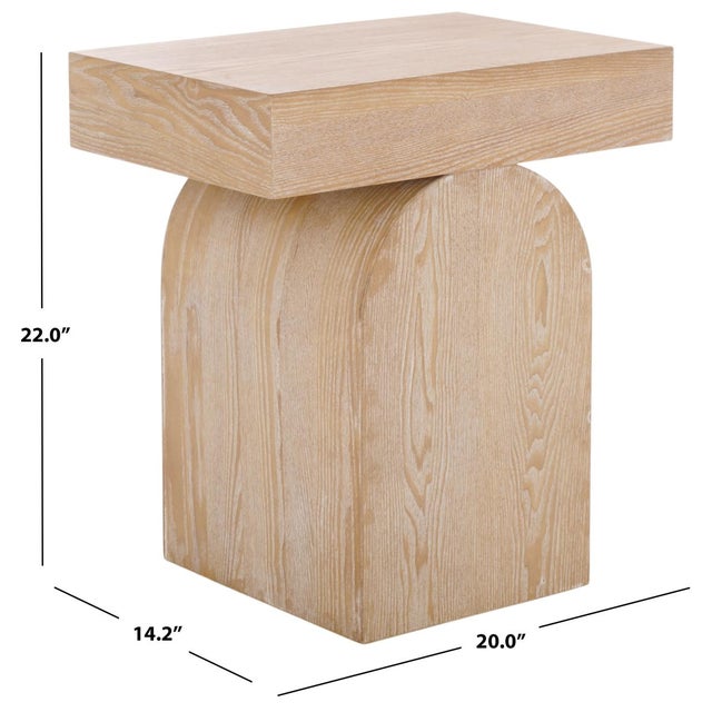 Introducing the Baraki End Table, a superb addition to any living space. Crafted from durable wood, this piece is bathed...