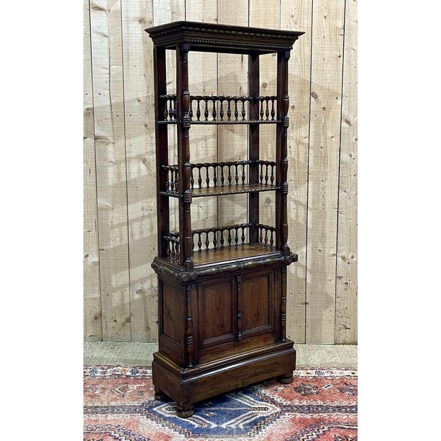 Antique Fir Bookcase, 1890s For Sale - Image 6 of 15