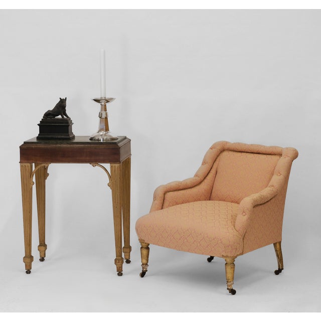 Small Early 19th Century Green Alps Marble, Mahogany and Gilt Console Table For Sale - Image 5 of 18