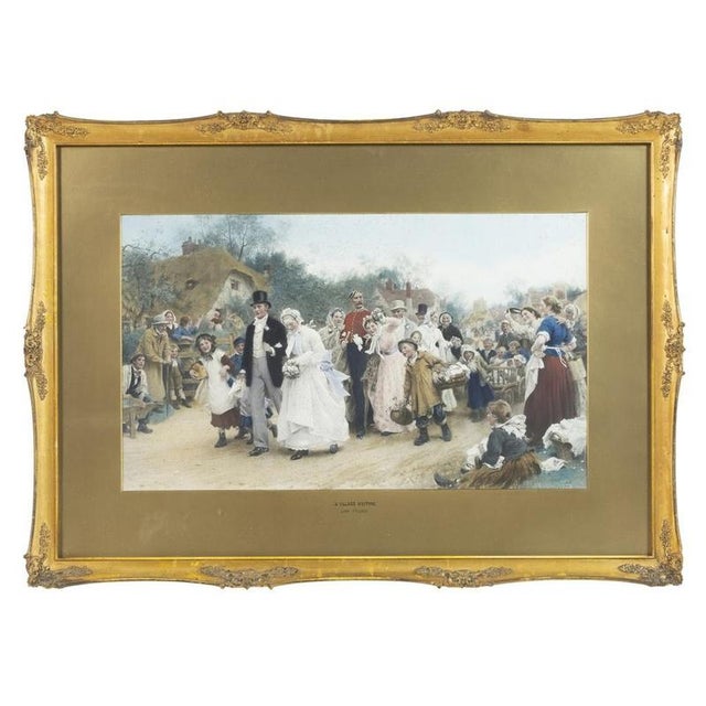 Samuel Luke Fildes, Village Wedding, Engraving, Framed For Sale - Image 6 of 6