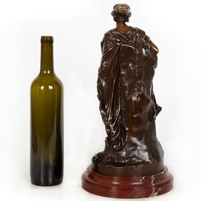 19th Century French Antique Bronze Sculpture of “Sapho” by Jean-Baptiste Clesinger Ca. 1875 For Sale - Image 5 of 18
