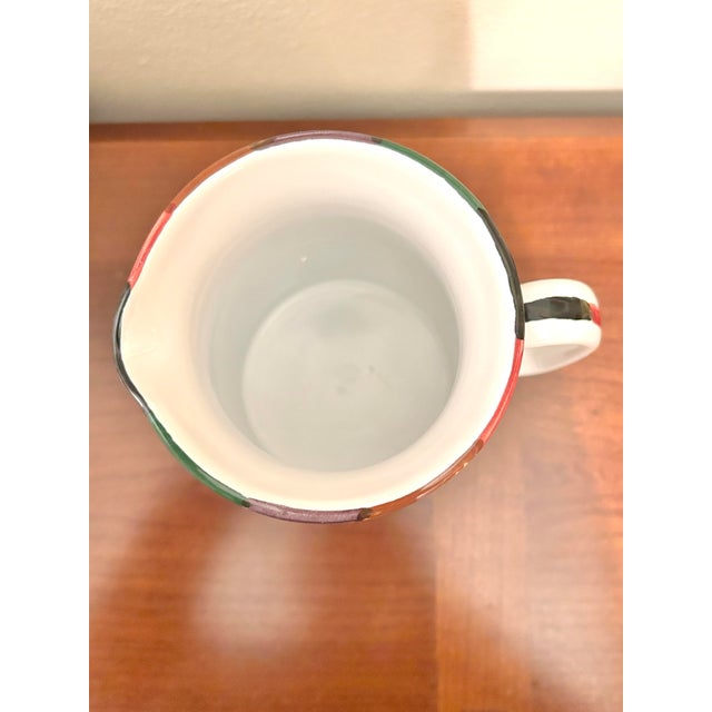 1990s Deruta Circo by Bill Goldsmith Italy Large Beverage Pitcher, Jug For Sale - Image 6 of 10