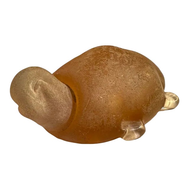 Vintage Simone Cenedese Murano Glass Turtle For Sale