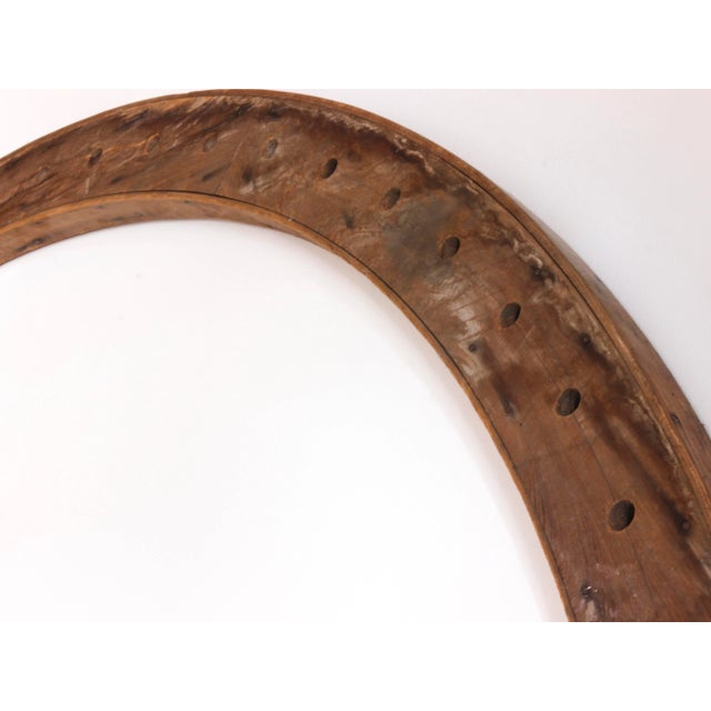 Rustic Oak Circle With Hinges, American Circa 1910 For Sale In Chicago - Image 6 of 12