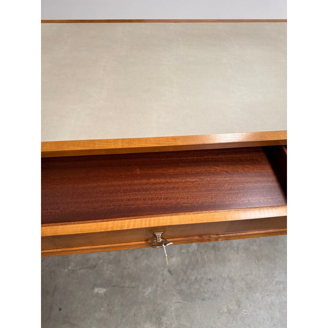 Brown Classical Style Writing Desk For Sale - Image 8 of 12