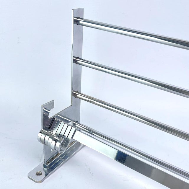1930s Bauhaus Art Deco Modernist Coat Rack in Chrome, 1930s For Sale - Image 5 of 7