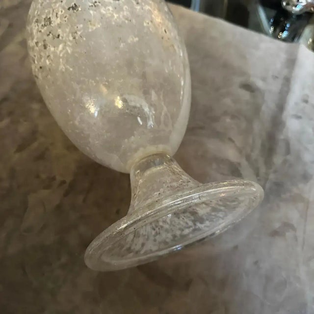 1970s Scavo Murano Glass Tall Amphora Vase by Seguso For Sale - Image 9 of 14