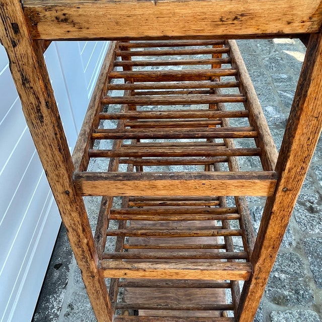 Antique Wooden Bakers Rack Chairish