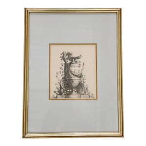 Vintage French Neoclassical Style Etching Reproduction After Gilles-Paul Cauvet