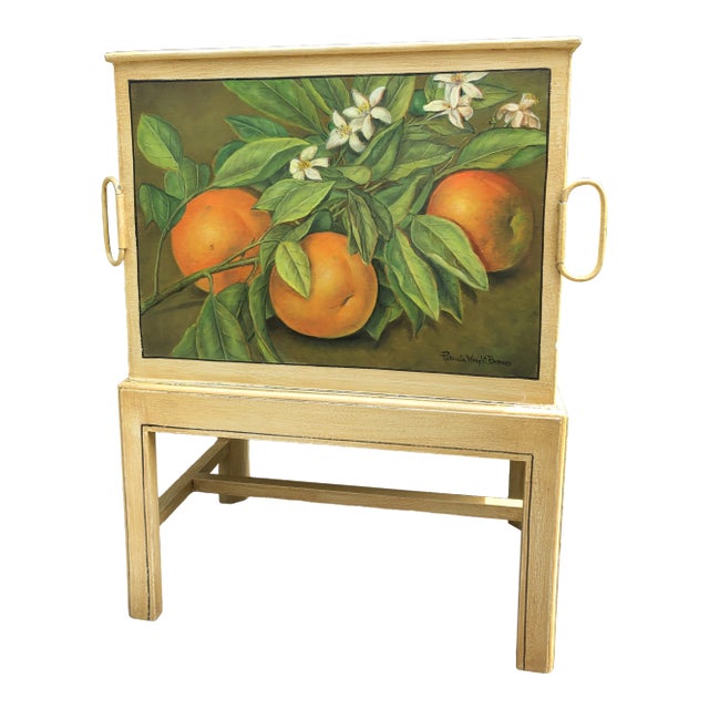 Antique English Document Box on Stand For Sale