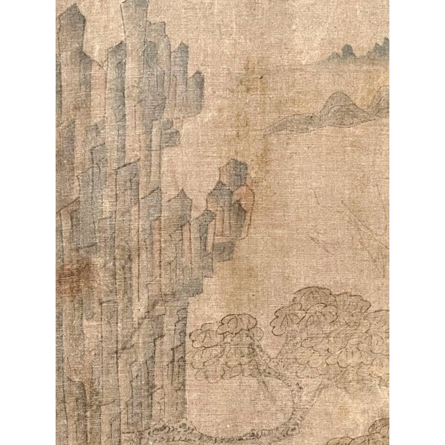 Korean Four Panel Screen of Hunting Scene Joseon Dynasty For Sale - Image 12 of 13