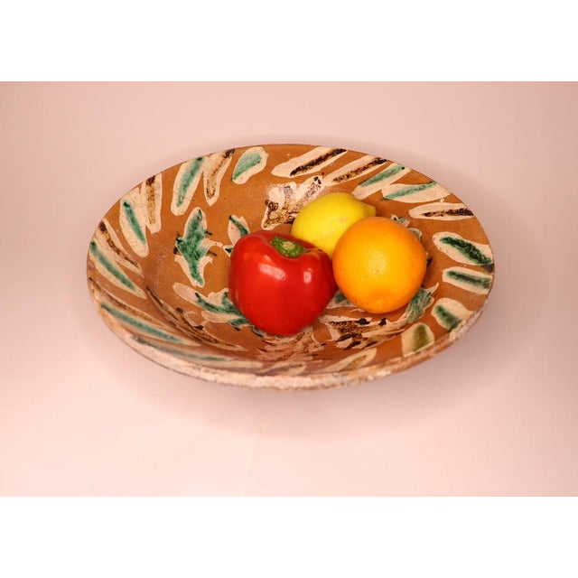 Handmade Clay Bowl Pottery Bowl Plate, 1930s For Sale - Image 12 of 18