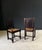 Brown French Provincial Carved Back Dining Chairs by Charles Dudouyt, 1940s, Set of 2 For Sale - Image 8 of 18
