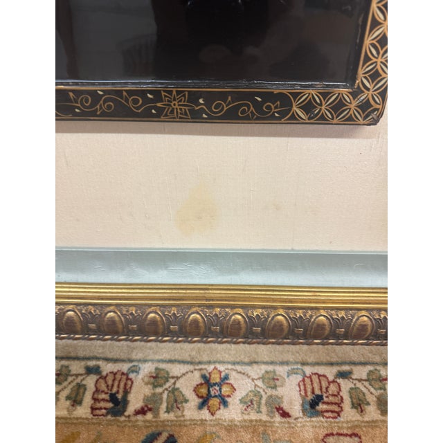 Mid 20th Century Mid Century Japanese Panels Inset in Frame For Sale - Image 5 of 12