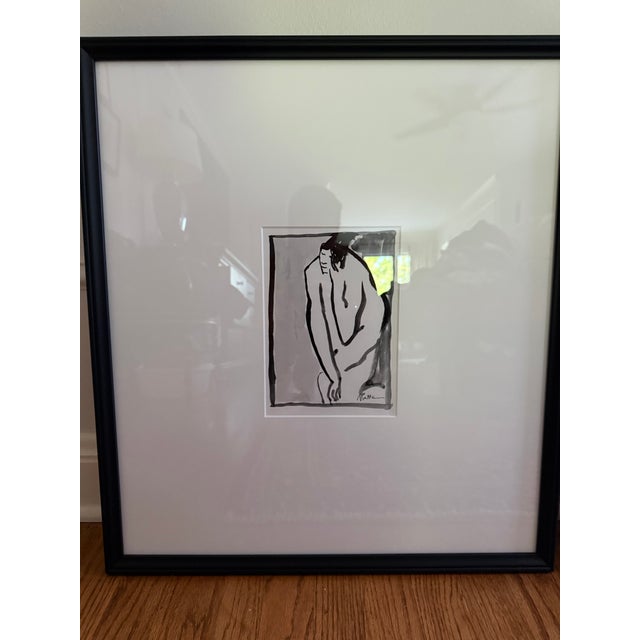 American Rh Rip Matteson Ink and Wash Nude Study Prints, Set of 2 For Sale - Image 3 of 5