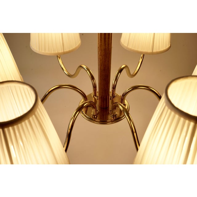 Vintage Chandelier in Brassard Wood by Oswald Haerdtl, 1933 For Sale - Image 17 of 18