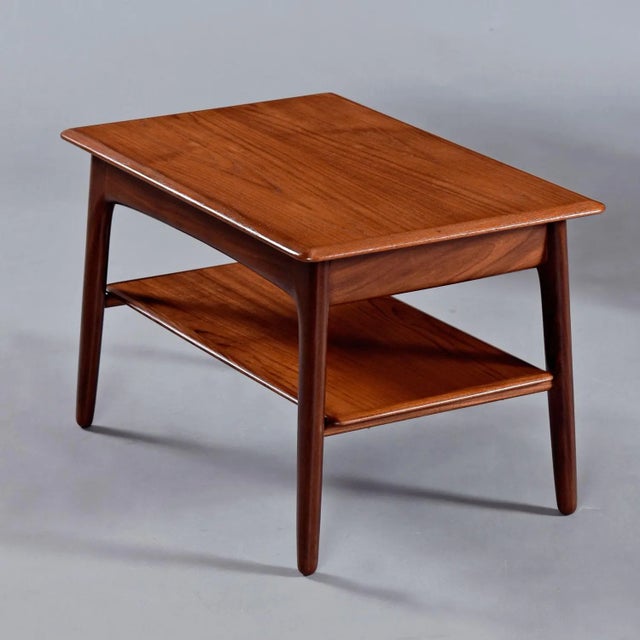 Svend Madsen Svend Madsen for Karl Lindegaard Danish Teak End Tables Set For Sale - Image 4 of 10