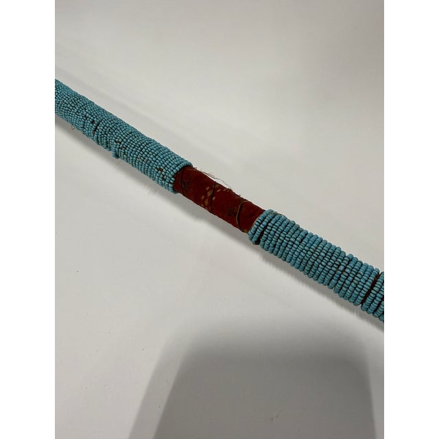 Native American Native American, Western Great Plains Ceremonial Beaded War Club Circa 1900 For Sale - Image 3 of 13
