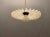 Opaline Pleated Glass Light Pendants, Set of 2 For Sale - Image 4 of 7