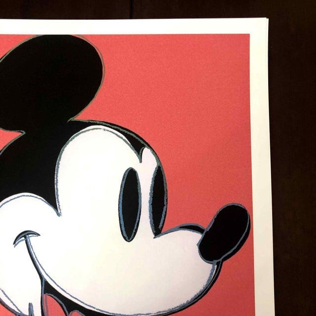 1990s After Andy Warhol "Mickey Mouse Pink" Lithograph For Sale - Image 4 of 13