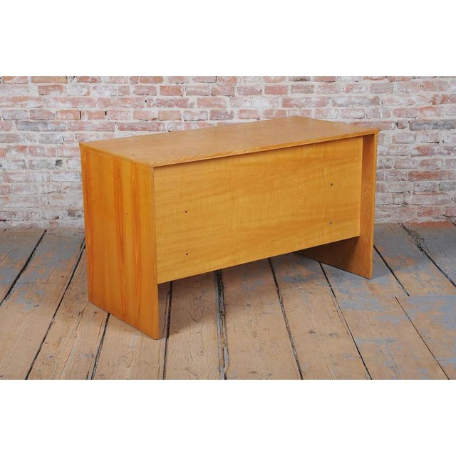Mid-Century Modern Writing Desk with Oak Veneer, Czech, 1960s For Sale - Image 9 of 11