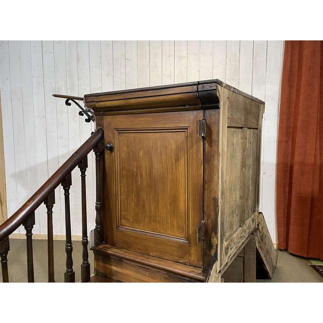 19th Century English University Chair in Fir and Pitch Pine For Sale - Image 11 of 16