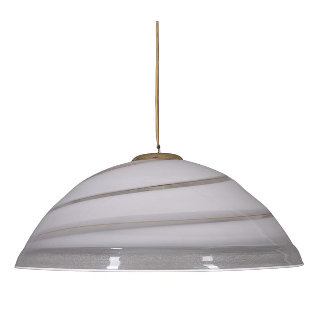 Vintage Italian Murano Glass Pendant Light, 1970s For Sale