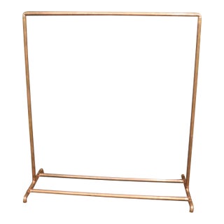 Industrial Copper Pipe Garment Rack or Retail Clothing Display Stand For Sale