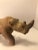 African Mid-Century African Hand Chiseled Stone Carving Rhino Figurine For Sale - Image 3 of 9