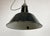 Paint Industrial Black Enamel Factory Ceiling Lamp with Cast Iron Top, 1950s For Sale - Image 7 of 15