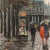 Paris in the Rain' by Marda; Large Post-Impressionist Oil, French School For Sale In Monterey, CA - Image 6 of 10