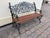 Antique Victorian Blacksmith-Made Cast Iron Garden Bench For Sale - Image 4 of 6