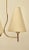 Cream Mid-Century Brass 3-Light Chandelier, 1950s For Sale - Image 8 of 18