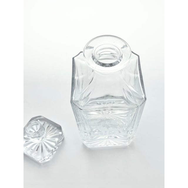 Glass Moose Elk Antlers Etched Decanter & Old Fashion Tumbler Set, Barware - 5-Piece For Sale - Image 7 of 12