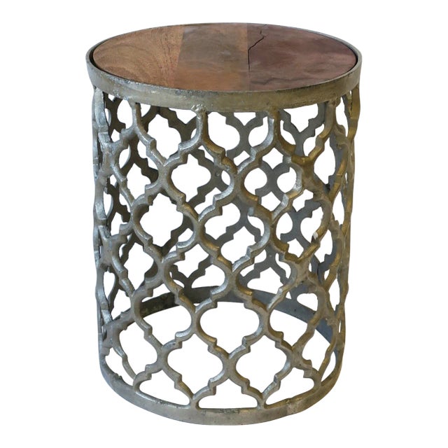 Moroccan or Moorish Style Drinks or Side Round Table For Sale