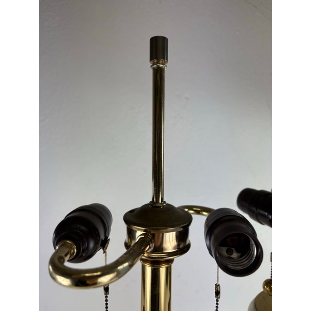 Metal Mid-Century Mod. Chrome and Brass Modern Table Lamps/Pair For Sale - Image 7 of 11