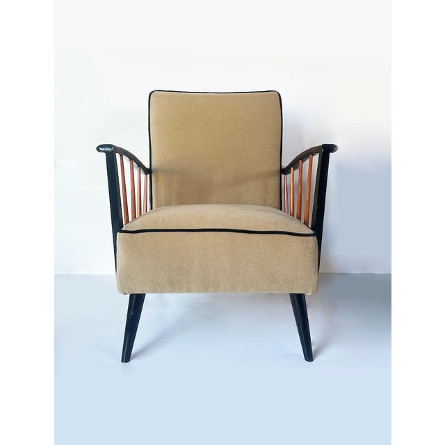 Set of Deco Armchairs in the style of Paolo Buffa, 1950s For Sale - Image 10 of 11
