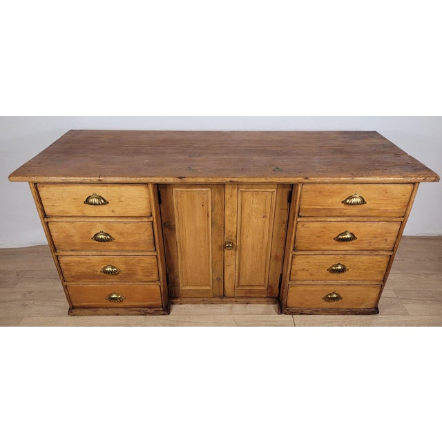 Victorian Sideboard in Pine with Drawers, 1890 For Sale - Image 3 of 18