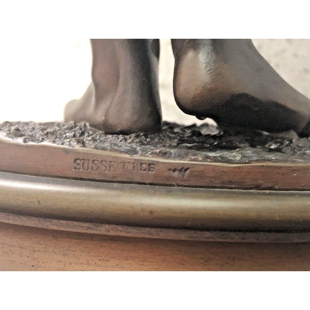 Pierre Marie Francois Oge 1849-1913 "La Fileuse" bronze sculpture. High quality cast by Susse Frères found mark, 15 3/4",...