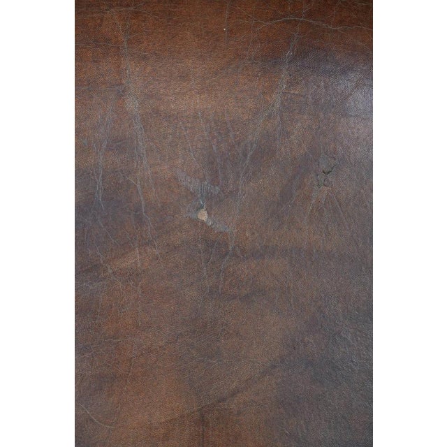 Vintage Wing Chair in Sheepskin Leather For Sale - Image 16 of 17