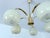 Art Deco Opaline Glass and Brass Pendant Light, 1950s For Sale - Image 13 of 15