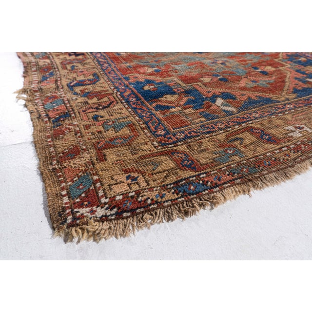 Antique Circa 1890 Red Hand Knotted Oriental Runner 3ft 3in X 11ft For Sale - Image 9 of 13