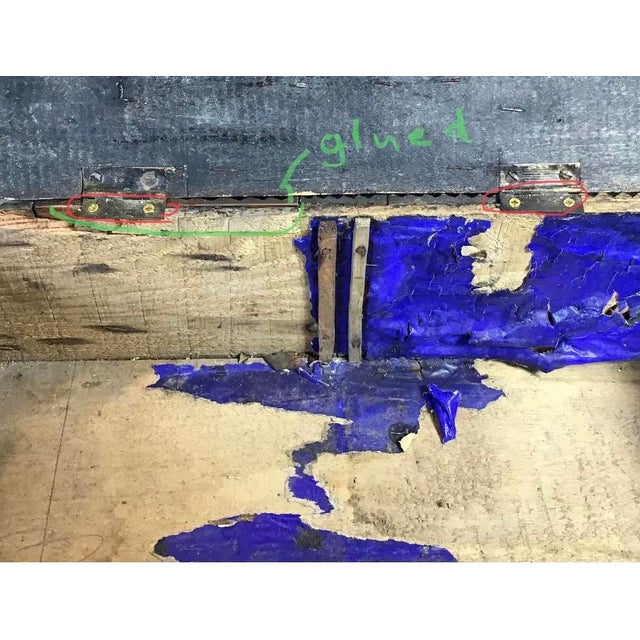 Wood Antique "Tramp Art" Box Late 1800s to Early 1900s For Sale - Image 7 of 12