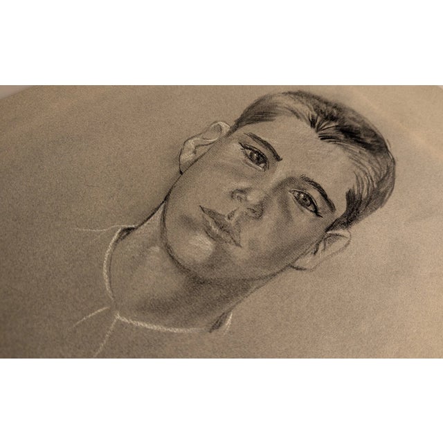 Brown Vintage 1965 Framed Matted Portrait Signed by Jo Halght 18"x22" For Sale - Image 8 of 16