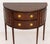 Baker Furniture Historic Charleston Collection Mahogany Demilune Console Table, with two central drawers flanked by semi-...