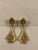 1970s Trifari Gold Art Deco Dangle Earrings, A Pair For Sale - Image 10 of 10